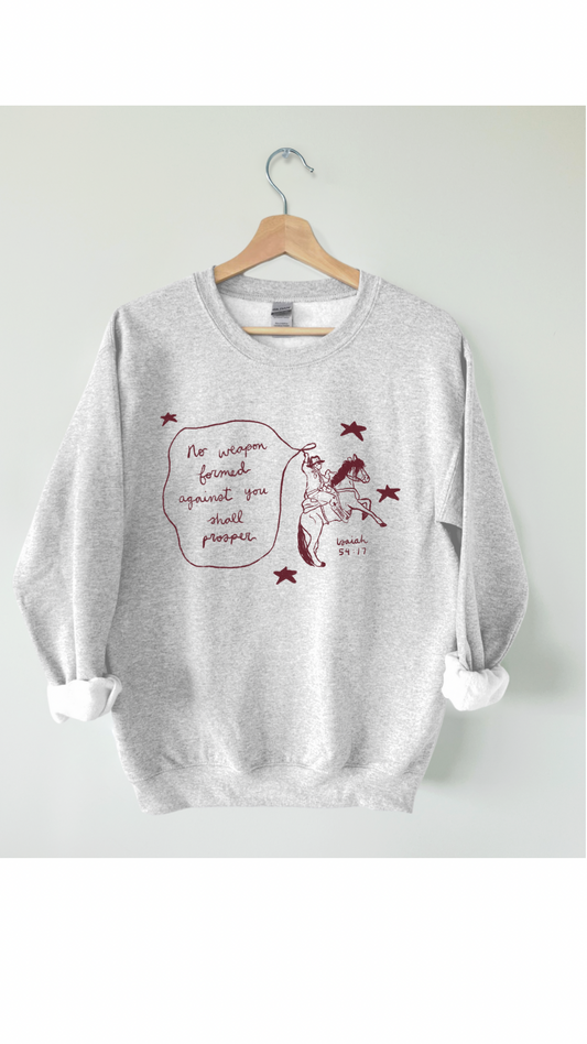 No Weapon Formed Against You Crewneck