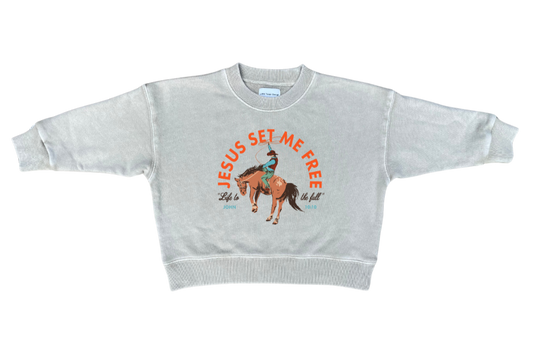 Jesus Set Me Free Crewneck