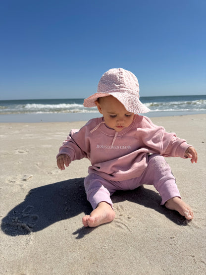 Customized Crewneck- Beige, Pink, Blue