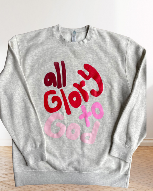 Misprinted Glory to God Crewneck size XL